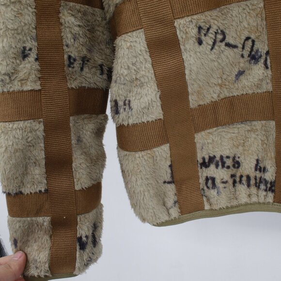 Kapital Jacket Mens XL 4 Fleece Prisoner Craft Tattersall Zip Long Sleeve - Picture 8 of 16